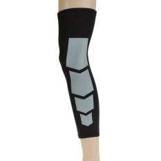 BolehDeals Basketball Compression Leg Calf Support Wrap Sports Brace Sleeve XL Black - INTL