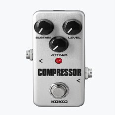 BolehDeals Mini Effect Pedal Compressor with True Bypass for Electric Guitar Silver (Intl)