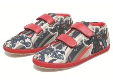 BSM Soga BDA 758 Sepatu Low Cut Sneaker Anak Laki-laki Canvas - Keren - Biru Kombinasi