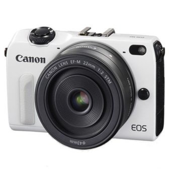 CANON EOS M2 Mirrorless Camera + EF-M 18-55mm + 90EX + SD 16GB + Reader ( White )  