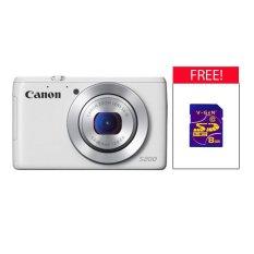 Canon Power Shot S200 Free SD 8GB - PUTIH