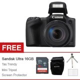 Canon Powershot Sx420 IS - 20MP - 42x Optical Zoom - Hitam + Gratis Aksessories Kamera
