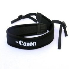Canon Strap/ Tali Kamera DSLR Neoprene/ Karet - Hitam