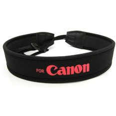 Canon Strap/Tali Kamera DSLR Neoprene/Karet Warna Merah
