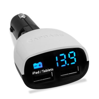 Capdase Original Dual USB Car Charger Real-Time Voltage