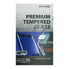 Capdase Premium Tempered Glass 3D Fully Cover 9H Samsung Galaxy S7 edge - Hitam