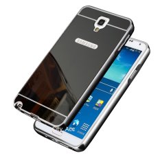 Case for Samsung Galaxy Note 3 Neo ( N750/N7505 ) Alumunium Bumper With Mirror Backdoor Slide- Hitam