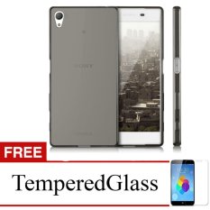 Case For Sony Xperia Z3 Compact - Abu-abu + Gratis Tempered Glass - Ultra Thin Soft Case