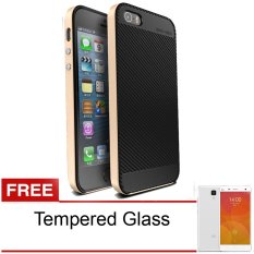 Case Ipaky Neo Hybrid For Iphone 5/5s + Tempered Glass - Gold