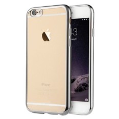 Case iphone 5/5S/SE Softcase List Chrome- Silver