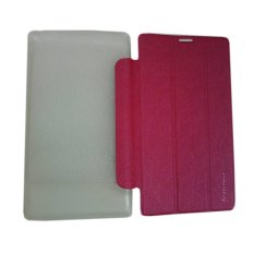 Case Lenovo Tab 2 A7-30 Smartcover / Leather Case / Book Cover / Sarung Tablet / Dompet Tablet - Merah Muda