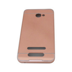 Case Smartfren Andromax A Alumunium Bumper With Sleding Mirror Back Case / Metal Back Cover / Hard Back Case / Hard Back Cover - Pink