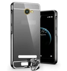 Case Smartfren Andromax A Bumper Mirror Slide - Hitam