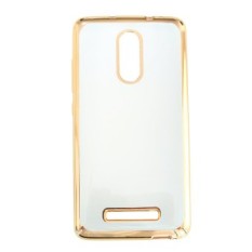 Case Softcase Xiaomi Redmi Note 3 List Chrome - Emas