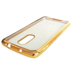 Case Softcase Xiaomi Redmi Note 3 List Chrome - Emas