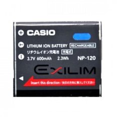 Casio Baterai NP-120 - Hitam Abu