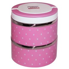 CeCe Kotak makan / lunch box 2 susun - Pink