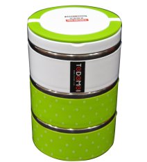 CeCe Lunch Box / Kotak Makan 3 Susun - Hijau