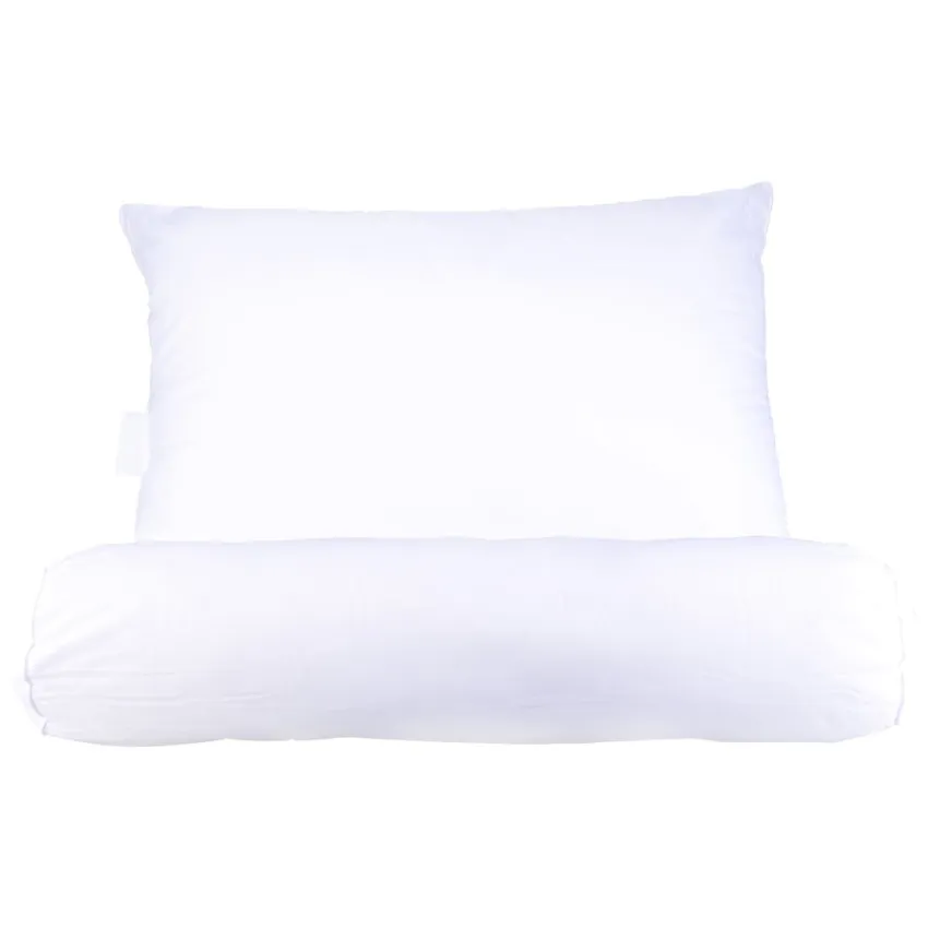 Cendra Set 1 Bantal Kepala + 1 Guling - Putih