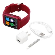 CHEER Smart Wrist Watch Phone for IOS Android iphone Samsung HTC Red (Intl)
