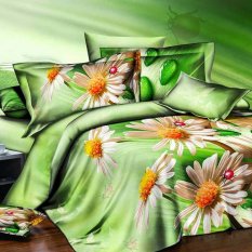 Chelsea Set Bed Cover + Seprei Ivory Daisy - Bahan Microfiber - 280 TC