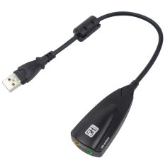 CITOLE Steel Series 5Hv2 Virtual 7.1 Channel External USB 2.0 Sound Card,Black (Intl)