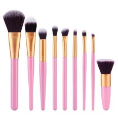 Coconiey 9 Piece Cosmetic Brush Makeup Brush Sets Kits Tools Gold- Intl