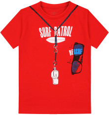 Codefish Baju Kaos Tshirt Anak Laki-Laki Cf 016 9 Surf Patrol - Merah
