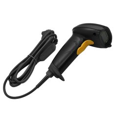 COM Hand Held Handheld Visible Laser Scan Barcode Bar Code Scanner Scan Reader black (Intl)