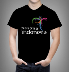 Combed 20s Kaos Pesona Indonesia 1 - Warna Hitam