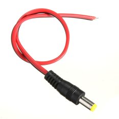 DC Connector Cable Adapter Plug Male Jack For CCTV Camera 2.1x5.5mm - Intl