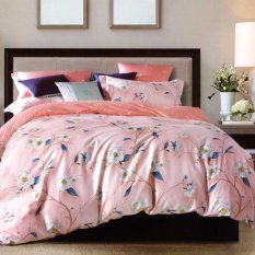 Depo Sprei dan Bed Cover Pink Lily Sateen Jepang