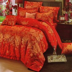 Depo Sprei dan Bed Cover Red Cock Sateen Jepang