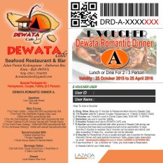 Dewata e-Voucher Dewata Romantic Dinner DRD-A untuk 2-3 Orang