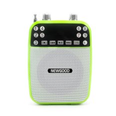 Digital Megaphone Microphone Voice Amplifier Loudspeaker Audio portable Speaker With FM Radio USB TF Waistband (Intl)