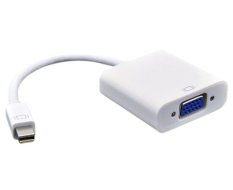 Display Port DP To VGA Adapter Cable for Apple MacBook Air Pro iMac Mac(white) - Intl