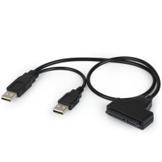 Dual USB2.0 to 22pin SATA Cable Converter for 2.5 inch SATA Hard Disk Driver - INTL
