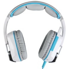 EACH G8000 Gaming Headset Stereo Sound 2.2M Wired Headphone Noise Reduction with Hidden Microphone for Computers iPhone iPod Smartphone Tablet PC (WHITE) - Intl