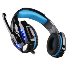 EACH G9000 3.5mm Gaming Headphone Headband Headset with Microphone LED Light for Laptop Mobile Phones/Xbox ONE/PS4-blue (Intl)
