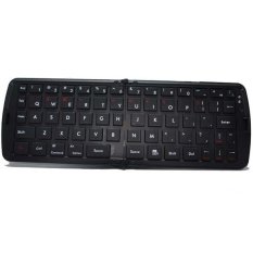 Fancytoy Mini Fold-Up Wireless Bluetooth Keyboard For IPad Iphone Tablet PC Android Black - INTL
