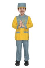 Fayrany Busana Muslim Anak Koko Warna FKW-002C - Kuning Abu