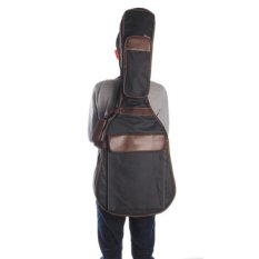 Fixed Headstock Double Straps PU Canvas Gig Bag Case Padded For 40 Inches Folk Acoustic Guitar