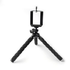 Flexible Tripod Stand Mount For Cell Phone Black - Intl