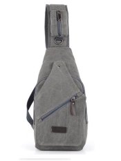Flrsh Ba015 Sling Bag Tas Punggung Santai Tas Kanvas Tas Pinggang Tas Import - Abu