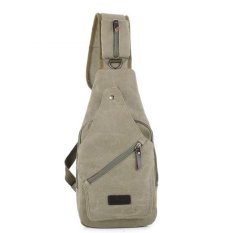 Flrsh Tas Punggung BA015 Sling Bag Santai Tas Kanvas Tas Pinggang Tas Import - HIJAU