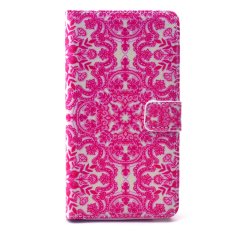For Samsung Galaxy Note 4 N9100 PU Leather Folding Stand Flip Case Cover Wallet Card Holders with Magnetic Closure + Screen Film + Stylus + Cleaning Cloth Decorative Pattern