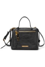 Fossil Bella Satchel Small Black - Hitam