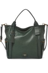 Fossil Emerson Satchel Green Hunter- Hijau Tua