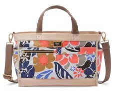 Fossil Passport East West Satchel - Blue Floral, ZB 6762452