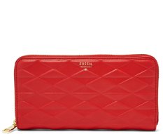 Fossil Sydney Zip Clutch – Real Red SL 6766622